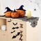 Halloween Decoration Table Runner with 12 Pack 3D Bats, Spider Web Black Lace Table Runner for Kitchen Dinner Table, Halloween Party Decoration Indoor - 13 x 72 Inch